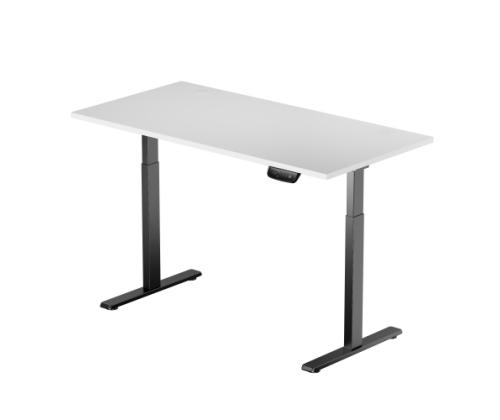 Adjustable Height Table Up Up Bjorn Black, Table top L White