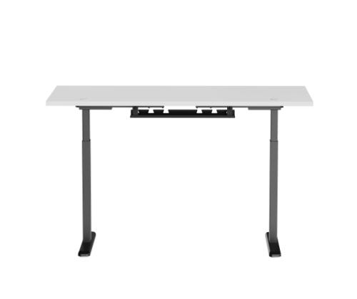 Adjustable Height Table Up Up Bjorn Black, Table top L White
