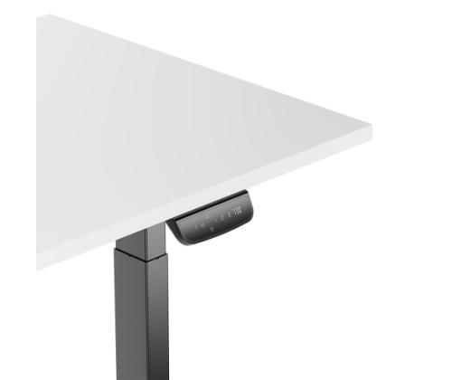 Adjustable Height Table Up Up Thor Black, Table top L White
