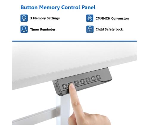 Adjustable Height Table Up Up Balder White (SPEC)