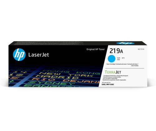HP 219A (W2191A) Toner Cartridge, Cyan