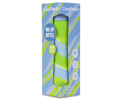 COOLPACK Silikon water bottle Pump 600 ml Girls Blue