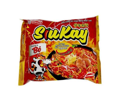 SIUKAY Kiirnuudlid vürtsikad, veiselihamaitselised 127g