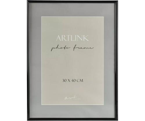 Pildiraam 30x40cm DECOLINE must plastik raam