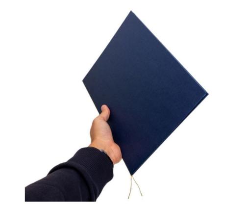 Diplomikaaned OLIMPIC A4 sinine kuldpaelaga