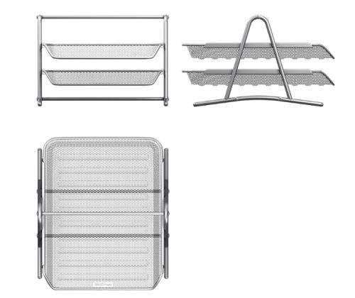 Dokumendisahtel ERICH KRAUSE Compass Classic A4 metallist hõbedane