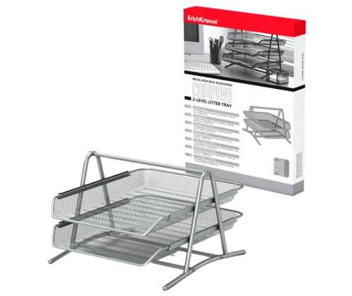 Dokumendisahtel ERICH KRAUSE Compass Classic A4 metallist hõbedane