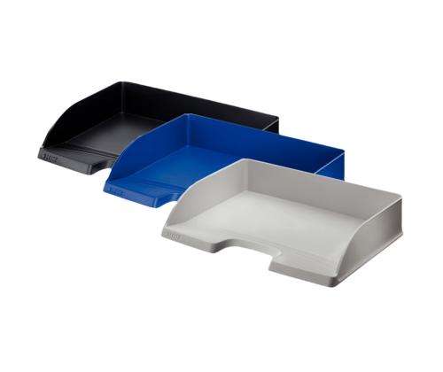 Dokumendisahtel LEITZ Plus A4 avatud pikemast küljest hall