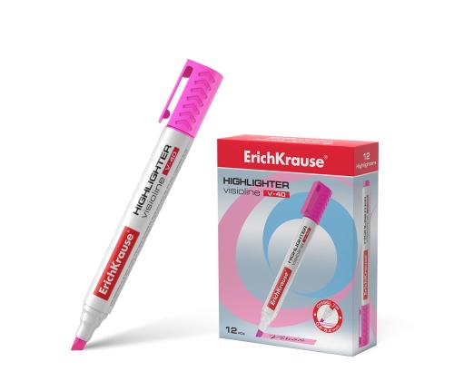 Tekstimarker ERICH KRAUSE Visioline V-40, roosa