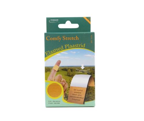 Elastsed tekstiilplaastrid COMFY STRETCH N12 (1 suurus)