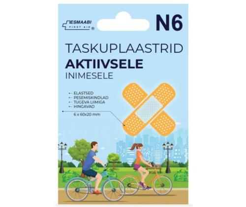 Elastsed tekstiilplaastrid N6 - taskupakend