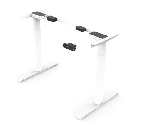 Elektriline töölauaraam Desk DUO 2-jalgne 2-mootoriga 4 mälukohaga valge