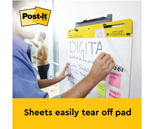 Esitlustahvel pabertahvel 3M Post-It 58,4x50,8cm 20 lehte