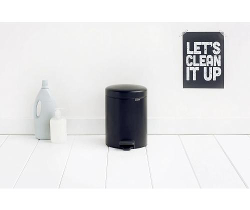 Prügikast 5L pedaaliga BRABANTIA NewIcon must