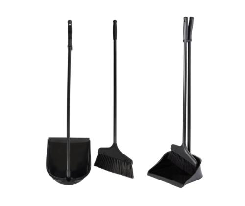 Hari+kühvel ASICOM pika varrega must