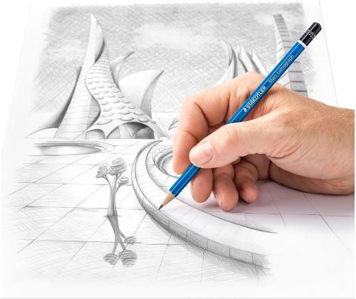 Harilik pliiats STAEDTLER Mars Lumograph 2B kummita