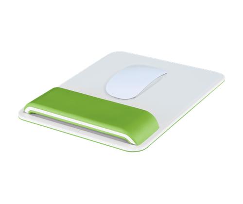 Hiirematt ergonoomiline randmetoega LEITZ Ergo WOW roheline