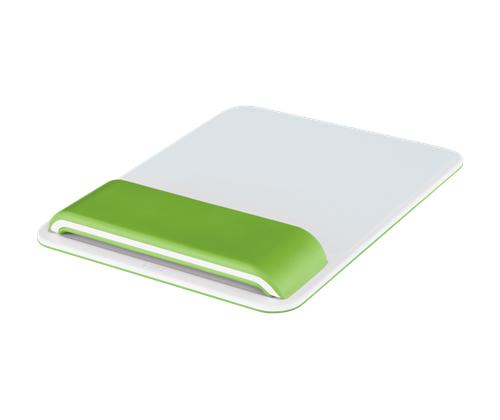 Hiirematt ergonoomiline randmetoega LEITZ Ergo WOW roheline