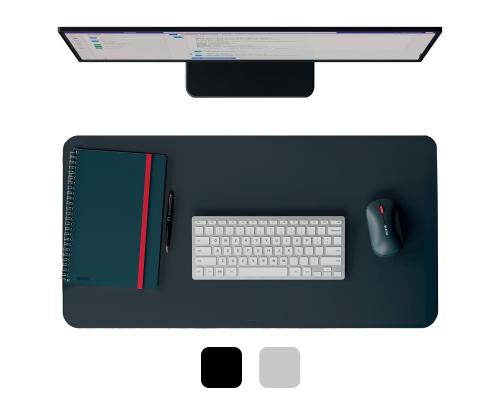 Hiiremattlauamatt LEITZ Deskmat 36x70cm taaskasutatud nahk tumehall