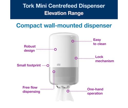 Hoidja rullkäterätikule TORK M1 valge (558000)