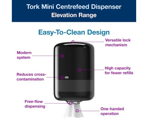 Hoidja rullkäterätikule TORK M2 must (559008)