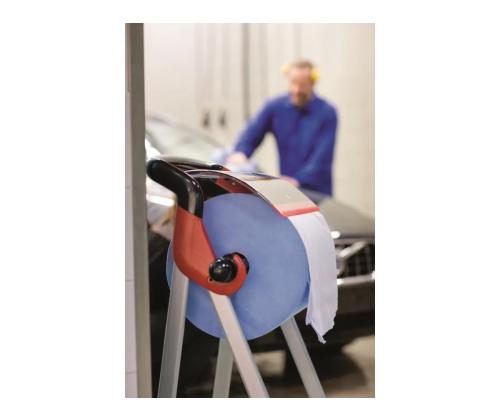 Hoidja tööstuslikule rullpaberile TORK W1/W2 põrandale punane/must