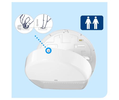 Hoidja tualettpaberile TORK Mini Jumbo T2 valge (555000)