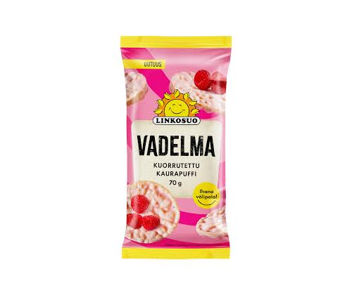 LINKOSUO Krõbe kaerakoogike vaarikamaitselise kattega 70g