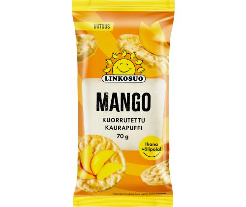 LINKOSUO Krõbe kaerakoogike mangomaitselise kattega 70g