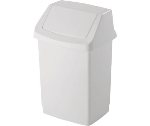 Prügikast 50L liikuva kaanega valge