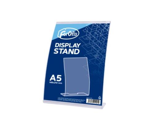 Infolehtede alus lauale A5 FOROFIS (V), painutatud, läbipaistev akrüül