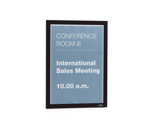 Inforaam magnetiline iseliimuv A4 DURABLE Duraframe must 2tk