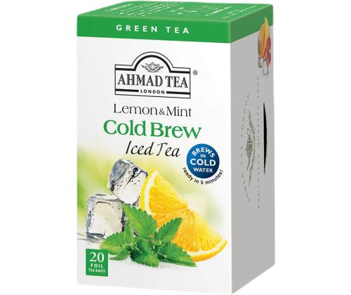 Jäätee roheline AHMAD, Lemon & Mint 20tk ümbrikus