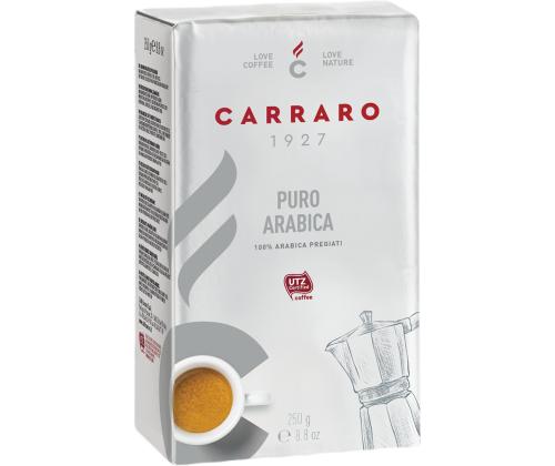 Jahvatatud kohv CARRARO, Puro Arabica, 250g
