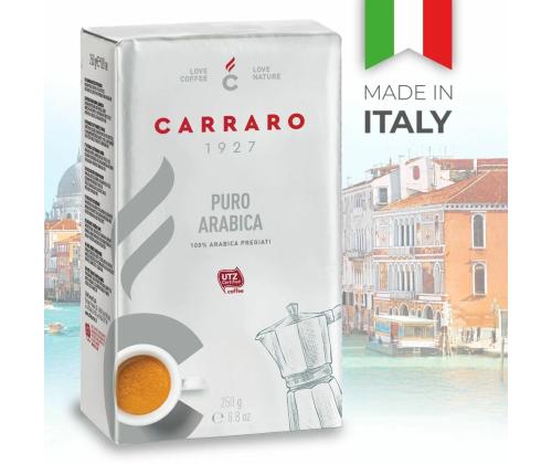 Jahvatatud kohv CARRARO, Puro Arabica, 250g