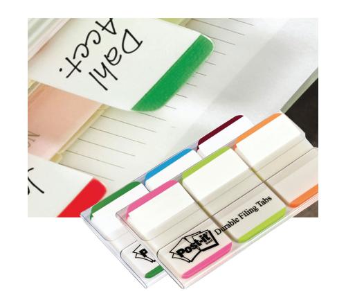 Järjehoidja 25,4x38mm POST-IT 686PGO 3 värvi pakis