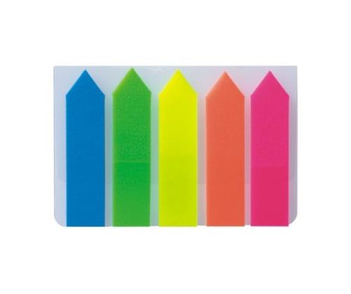 Järjehoidja plast 12x50mm neoonvärvi nooled ALCO 5x25tk