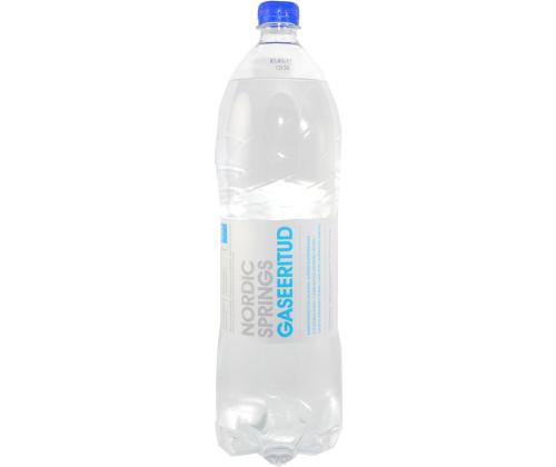 Joogivesi NORDIC SPRINGS 1,5L karboniseeritud, plastpudelis