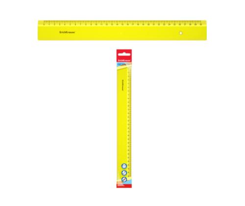 Joonlaud 30cm plastikust neoon kollane ERICH KRAUSE