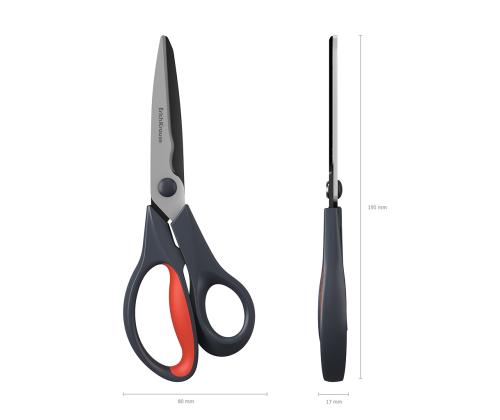 Käärid ERICH KRAUSE Santoku 20,5cm kummeeritud käepidemega