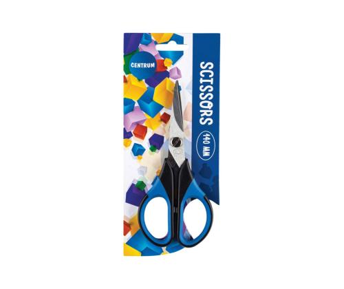 Käärid 14cm kummeeritud käepidemega CENTRUM, terav ots, softgrip