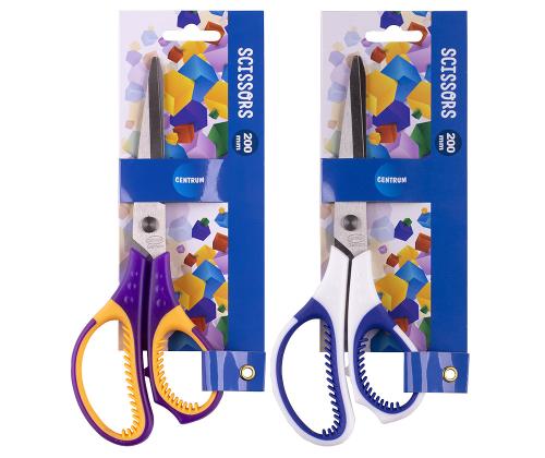 Käärid 20cm CENTRUM kummeeritud käepidemega assortii