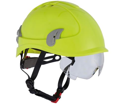 Kaitsekiiver CERVA Alpinworker prillidega HV kollane