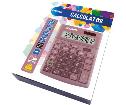 Kalkulaator FOROFIS 12-kohaline 137x103x31mm roosa