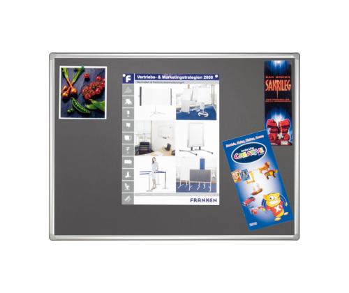 Kangastahvel 900x600mm hall kangas metallraamis FRANKEN