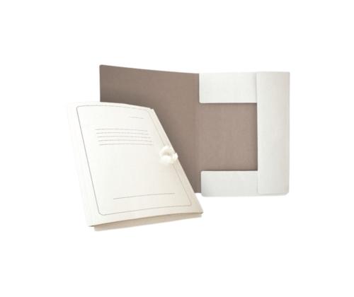 Kartongmapp paeltega SMLT A4 valge 300g