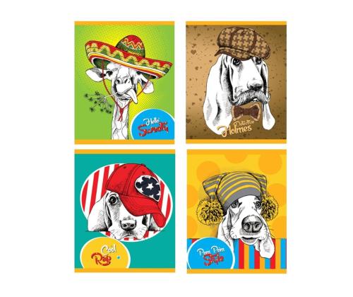 Kaustik klamberköites A5 BRADLEY Glamuur jooneline kartongkaaned 36 lehte