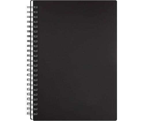 Kaustik spiraalköites A5 ruuduline NOTE 60 lehte plastkaaned must