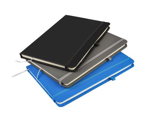 Kaustik raamatköites A5 jooneline kummikinnitusega CENTRUM 80 lehte, assortii värvid