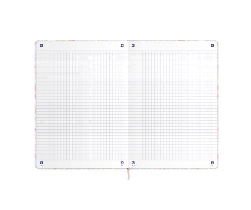 Kaustik raamatköites A5 ruuduline OXFORD Floral 80 lehte